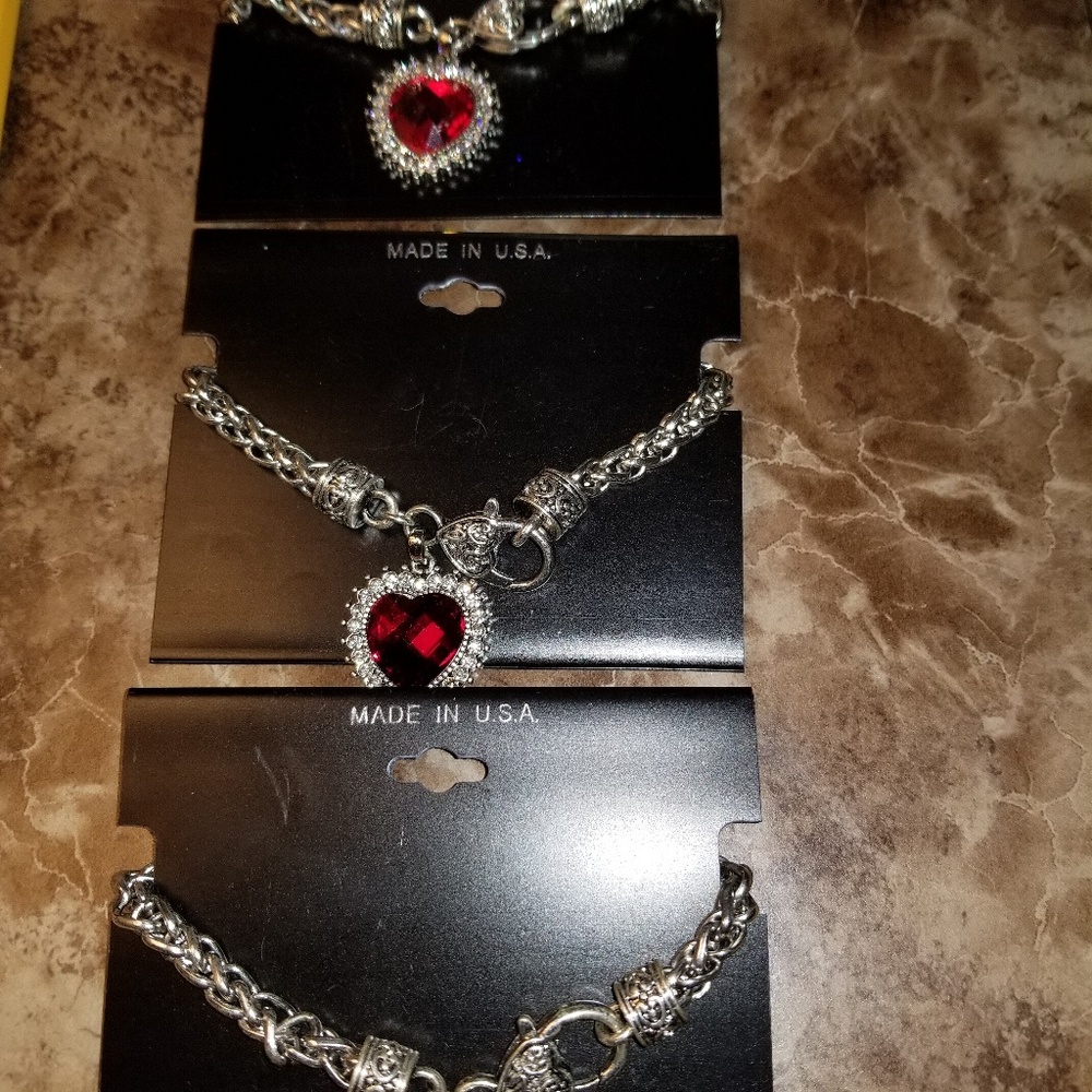 Ruby stone bracelets